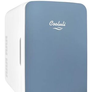 Gently used Cooluli Blue and White Mini Fridge